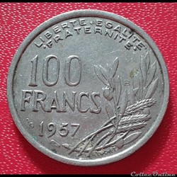 1957 B -100 francs