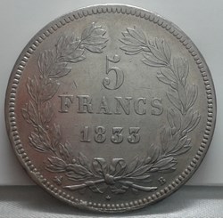 1833 - 5 francs