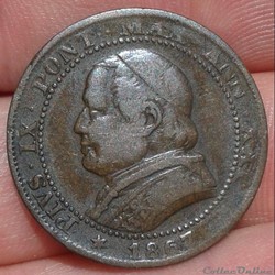 VATICAN - 1 soldo 1867