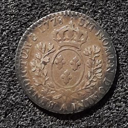 1778 A - 1/10ème d'écu - louis XVI