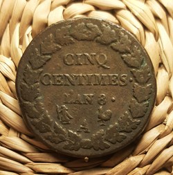 AN 8 A - 5 centimes