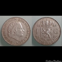 PAYS-BAS - 1 gulden 1955