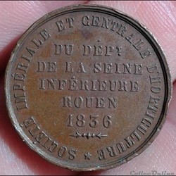 Jeton - Société d'horticulture Rouen 1836