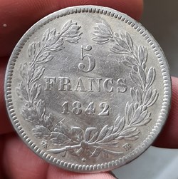 1842 BB - 5 francs Louis Philippe Ier