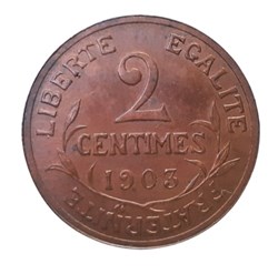 1903 - 2 centimes