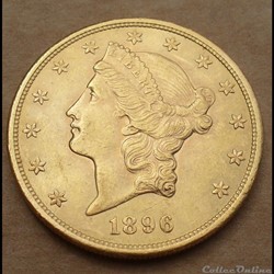 USA - 20 dollars or 1896 S