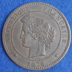 1872 A - 10 centimes