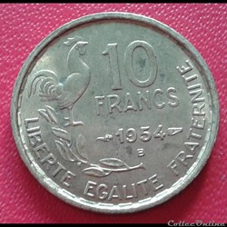 10 francs 1954 B