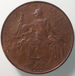 1909 - 10 centimes
