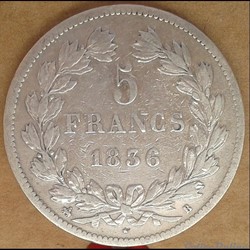 1836 - 5 francs