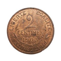 1903 - 2 centimes