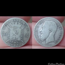 Belgique - 50 centimes 1899