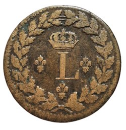 1815 BB - UN DECIME au L couronné