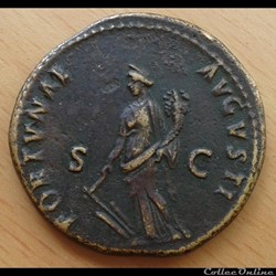 Domitien - Dupondius - Fortunae