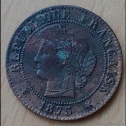 1875 K - 1 centime