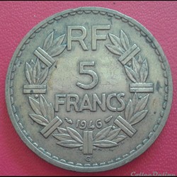 1946 C - 5 francs - BR.ALU