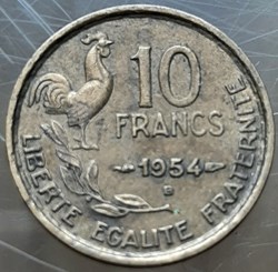1954 B - 10 francs