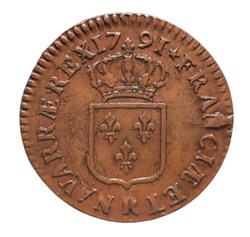 1791 R - Sol à l'écu