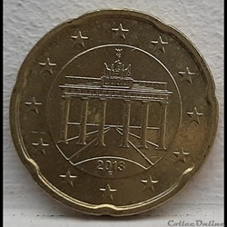 Allemagne - 2013 - F - 20 cents