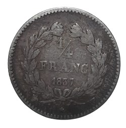 1837 W - 1/4 franc