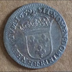 1659 - douzième d'écu au buste juvénile