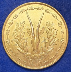 États Afrique de l'Ouest - 25 francs 1970