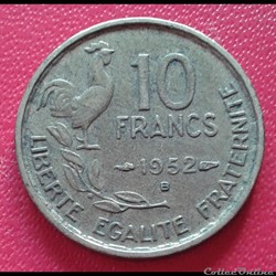 10 francs 1952 B