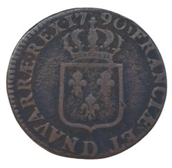 1790 D - Sol à l'écu - Louis XVI