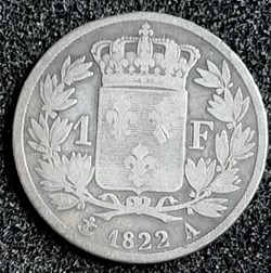 1822 A - 1 franc
