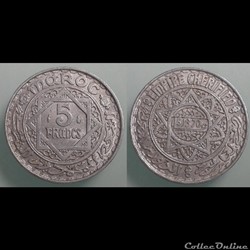 MAROC - 5 francs 1951