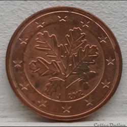 Allemagne - 2012 - J - 5 cents