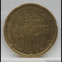 Slovaquie - 2009 - 20 cents