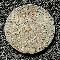 1779 A - 1/20 écu à la vieille tête - louis XVI