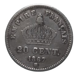 1867 BB - 20 centimes