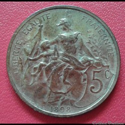 1898 - 5 centimes