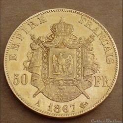 1867 A - 50 francs OR
