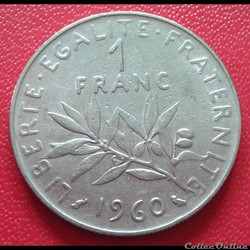 1960 - 1 franc