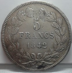 1842 - 5 francs