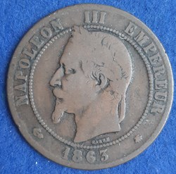 1863 A - 10 centimes