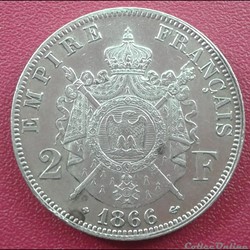 1866 BB - 2 francs