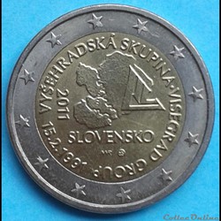 Slovaquie - 2011 - 2 euros Groupe Visegrad