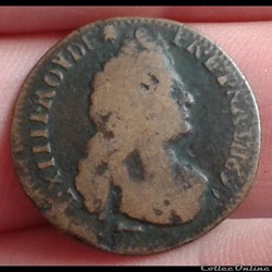 1696 Pau - Liard de France - Louis XIV