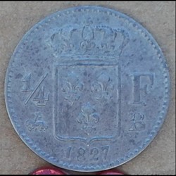 1827 - 1/4 de franc