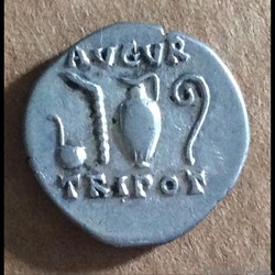 Vespasien - denier - augur tripot