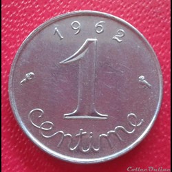 1962 - 1 centime