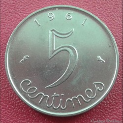 1961 - 5 centimes