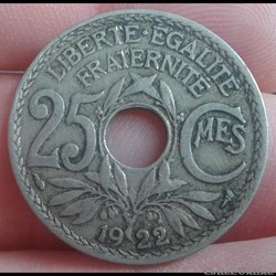 1922 - 25 centimes