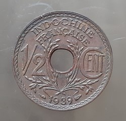 Indochine Francaise – 1/2 centième 1939