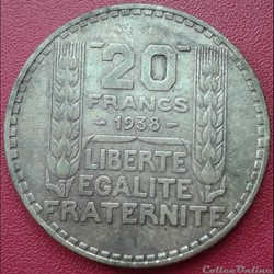 1938 - 20 francs