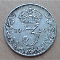 Royaume Uni - 3 pence 1920